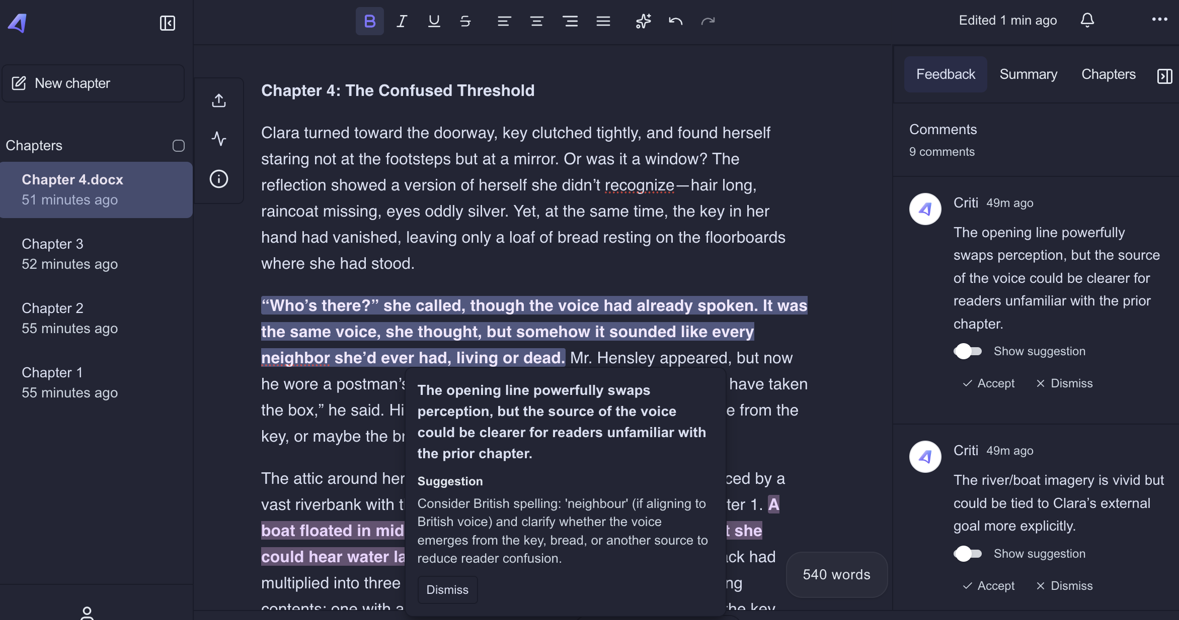 App preview (dark)